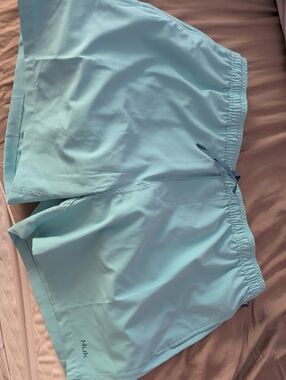 NWT Huk Men's Aqua Blue Swim Shorts